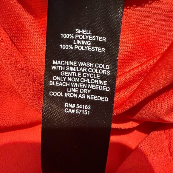 Jessica Howard Women's coral flutter sleeve blouson top dress; Size 10 - Picture 5 of 7